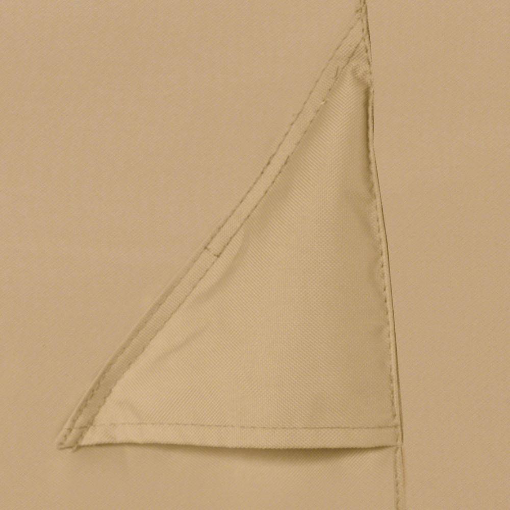 Beige Water-Resistant L-Shaped Patio Sectional Cover