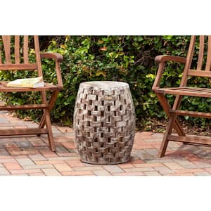 Maya Oval Wood Outdoor Garden Stool