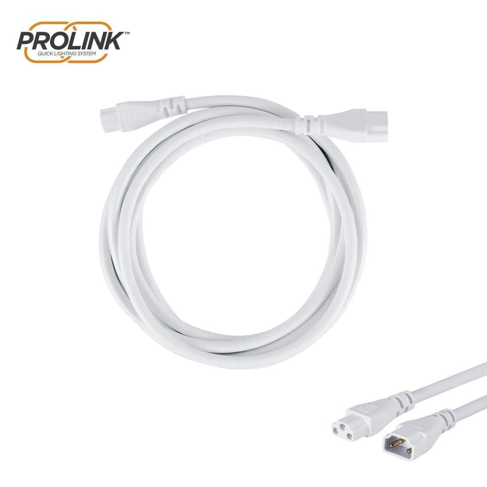 Prolink 120 in. White Under Cabinet Light Connector Cord