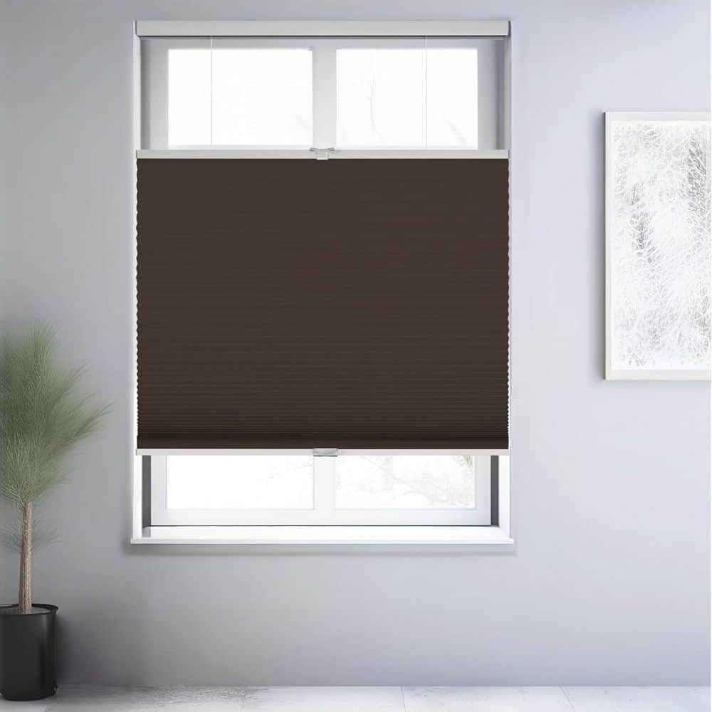 Cut-to-Size Brown Blackout Cordless Top Down Bottom Up Polyester Cellular Shades 60.5 in. W x 48 in. L price history on PriceWatchPro
