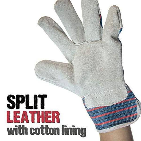 Work Gloves, Split Leather