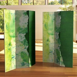6 ft. Green River Printed 3-Panel Room Divider