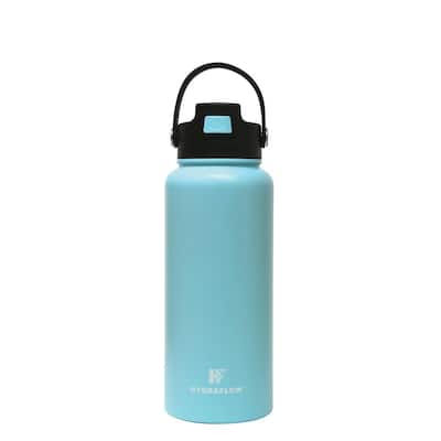 HYDRAPEAK Active Flow 32 oz. Blush Triple Insulated Stainless Steel Water  Bottle with Straw Lid HP-Flow-32-Blush - The Home Depot