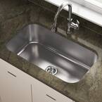 Undermount Stainless Steel 32 in. Single Bowl Kitchen Sink