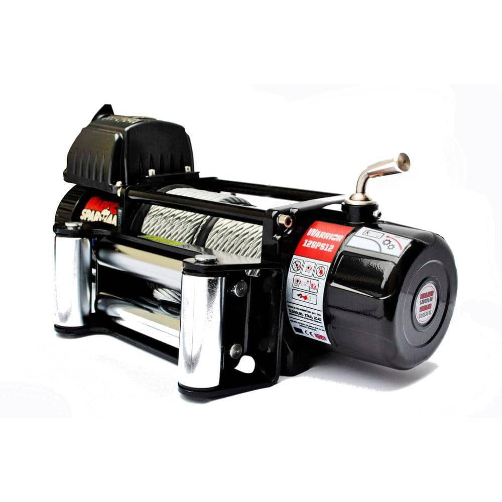 Spartan Series 12000 lb. Capacity 12-Volt Electric Winch with 82 ft