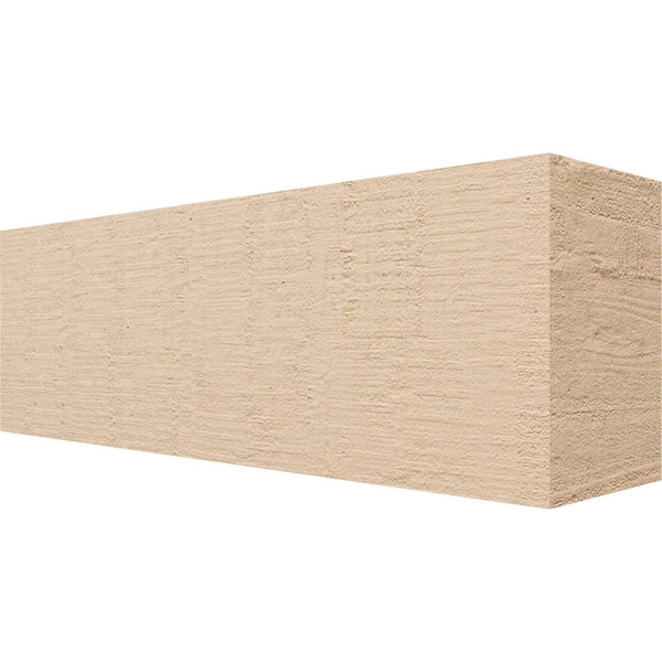 Ekena Millwork 6-in. x 8-in. x 24-in. Block Woodgrain, Primed Tan Timberthane Polyurethane Rafter Tail Brace