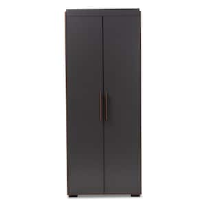 Rikke 20 in. D x 32 in. W x 81 in. H Gray Wooden Freestanding Particle Board 7-Shelves Closet System
