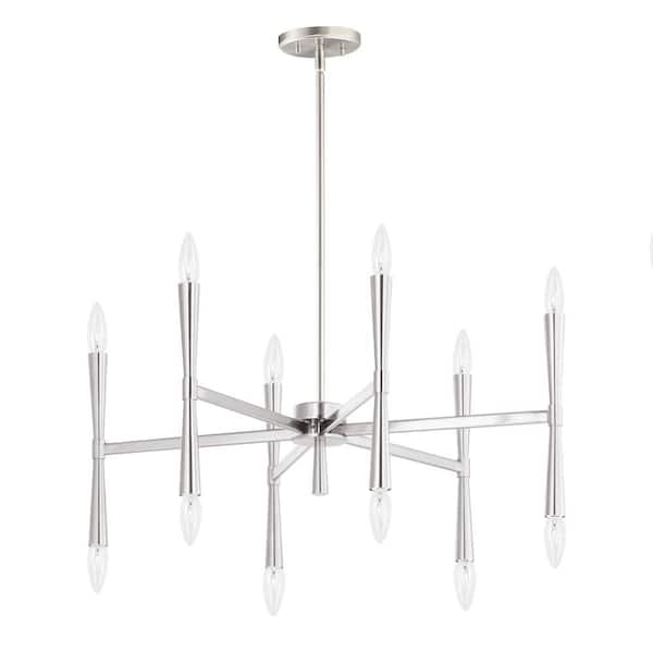 Maxim Lighting Rome 12-Light Satin Nickel Chandelier