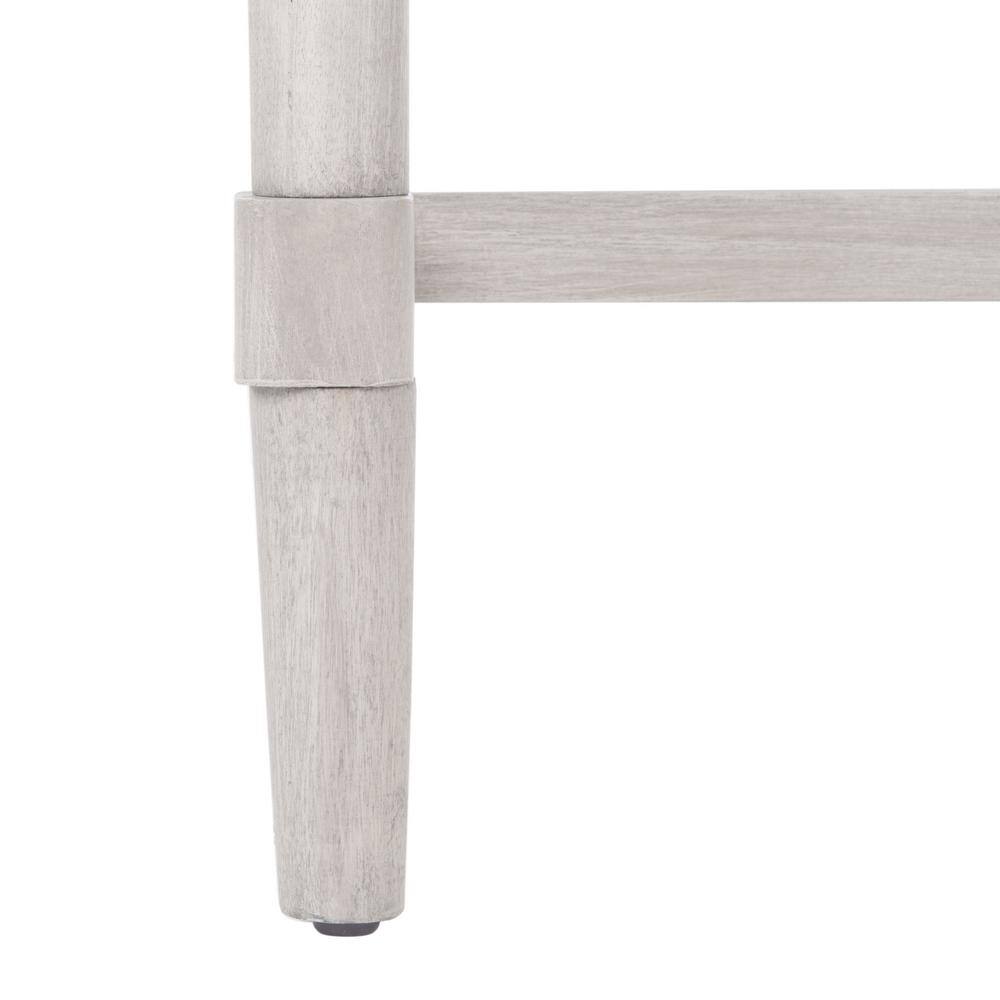 Aliyah Greige Wood and Metal 4-Drawer Console Table with Storage