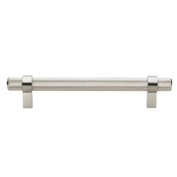 GLIDERITE 5 in. (128 mm ) Center-to Center Stainless Steel Finish Knurled Bar Pull (10-Pack )