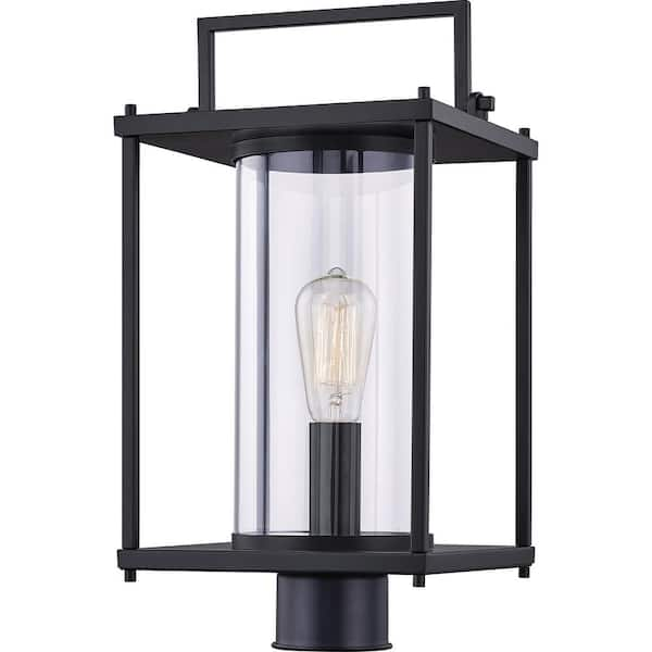 Quoizel Garrett 1-Light Matte Black Outdoor Post Lantern