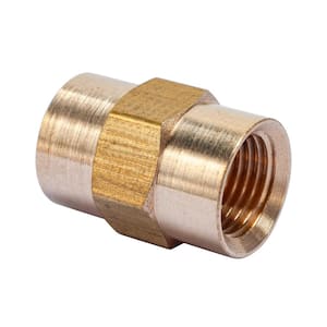 1/8 in. FIP Brass Pipe Coupling Fitting (5-Pack)