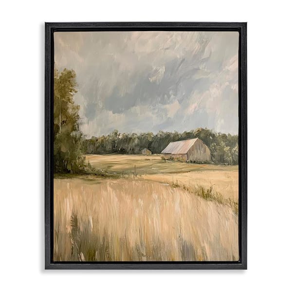 Natural Farm's Wispy Grasses by Petal Prints Design Black Floater Frame Nature Graphic Art Print 31 in. x 25 in.