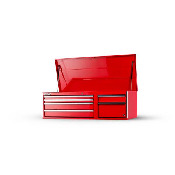 International Tech Series 56 in. 6-Drawer Top Chest, Red