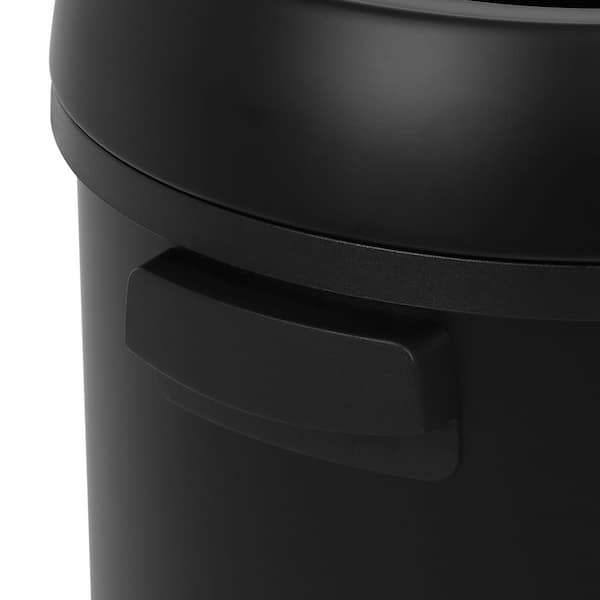 The Clean Store Trash Can, Open Top Commercial Grade 65 L, Black