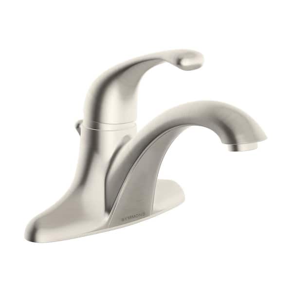 Symmons Unity 4 in. Centerset Single-Handle Bathroom Faucet in Polished Chrome