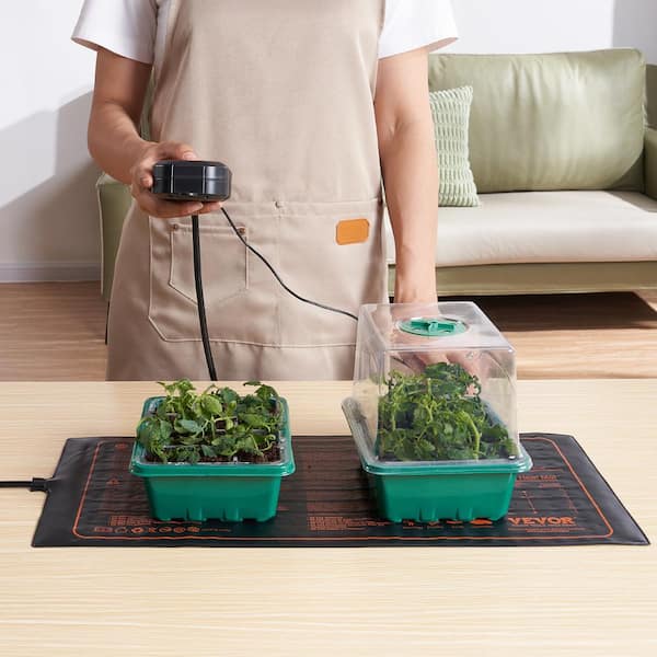 VEVOR 10 in. x 20.75 in. Seedling Mat with Thermostat Heat Mats (1