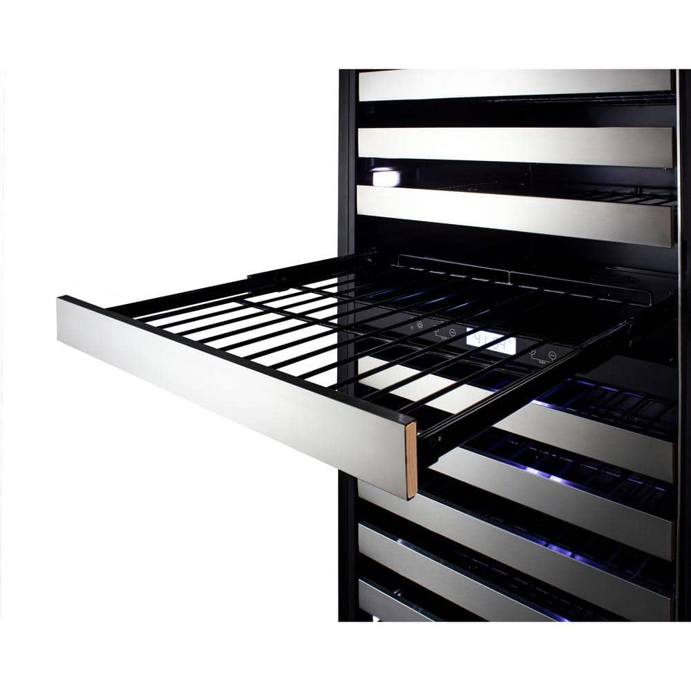 116-Bottle Stainless Steel Dual Zone Wine Cellar