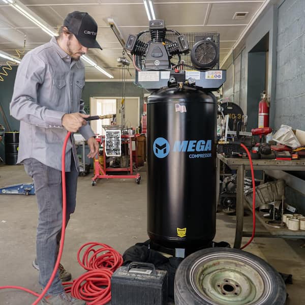 Mega Compressor 60 Gal. 5 HP 150 PSI Electric Upright Air