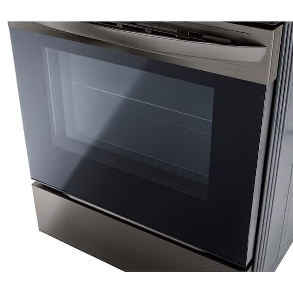 LG 6.3 Cu. Ft. Smart Freestanding Electric Convection Range with Easy  Clean, Air Fry and WideView Window Black Stainless Steel LREL6323D - Best  Buy