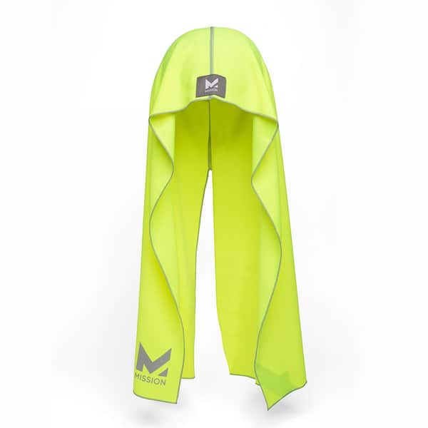Mission Unisex One-Size-Fits-Most Cooling Hi Vis Safety Hoodie Towel Hat