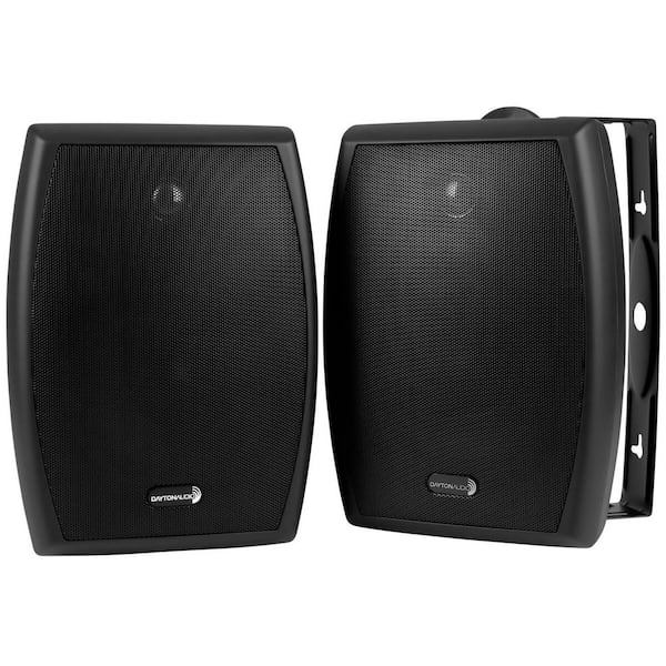 IO-Series 6.5 in. Woofers 85 Watt Black Indoor/Outdoor Speaker Set