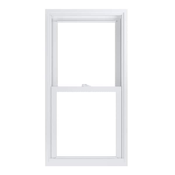 American Craftsman 23.75 in. x 45.25 in. 70 Pro Series White Double Hung Low-E Argon PS Glass Vinyl Replacement Window, Screen Incl