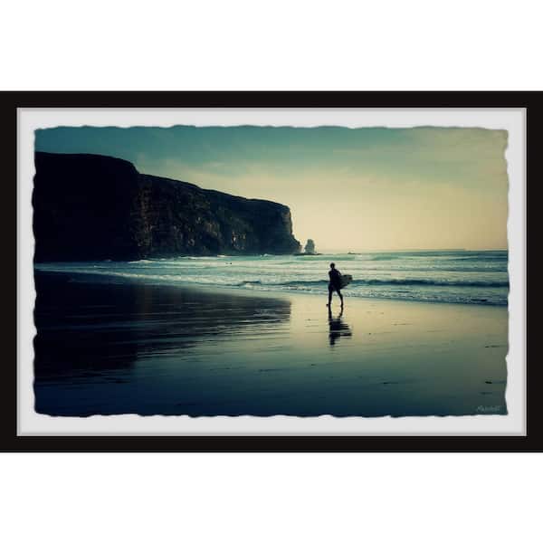 Unbranded "Surf It Out" by Marmont Hill Framed Nature Art Print 30 in. x 45 in.