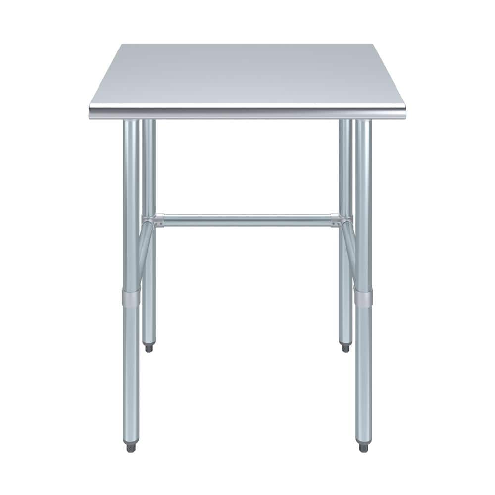 30" Stainless Steel Work Table with Galvanized Legs