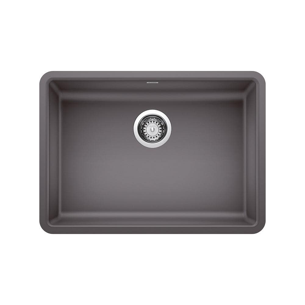 Precis Undermount Granite 25 in. x 18 in. Single Bowl Kitchen Sink in Cinde