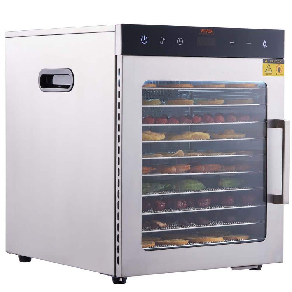 Magic Mill Commercial Food Dehydrator Machine, 7 Stainless Steel Trays, Adjustable Timer, Temperature Control