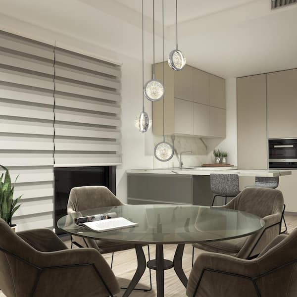 Artika Avalon 22-Watt Integrated LED Chrome Modern Pendant