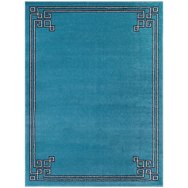 BALTA Lemaire Blue 8 ft. x 10 ft. Border Area Rug