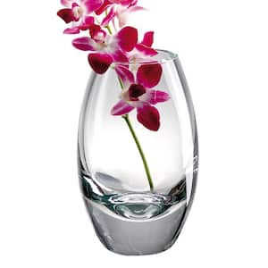 Clear European Mouth Blown Crystal Radiant Decorative Vase