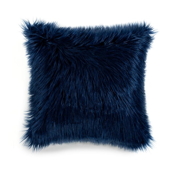 Mongolian Faux-Fur Pillow Cover