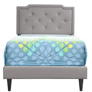 Deb Light Gray Adjustable Twin Panel Bed