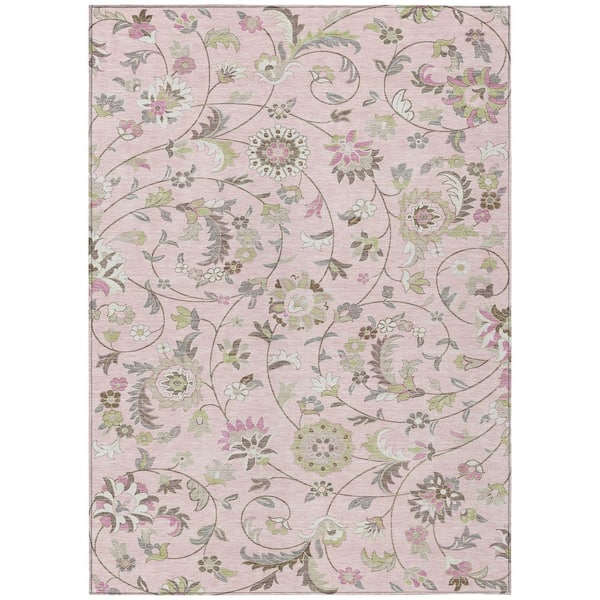 Addison Rugs Chantille Machine Washable Indoor/Outdoor Abstract ACN1006 Pink 2 ft. 6 in. x 3 ft. 10 in. Area Rug
