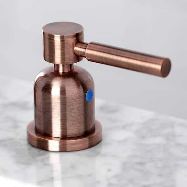 Concord 8 in. Widespread 2-Handle Bathroom Faucet in Antique Copper