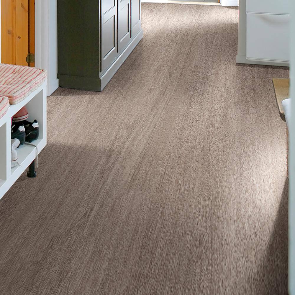 Washed Elm Waterproof Vinyl Stair Nose Molding, 94 in.