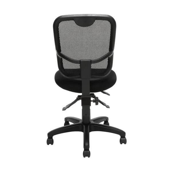 Aero Ergonomic Office Operator Swivel Chair Mesh Backed Fabric Black