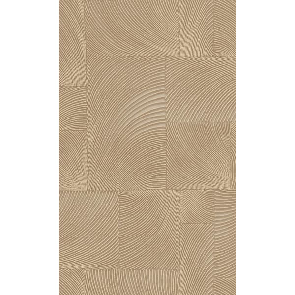 Walls Republic Beige Abstract Geometric Waves Printed Non-Woven Non-Pasted Textured Wallpaper 57 Sq. Ft.