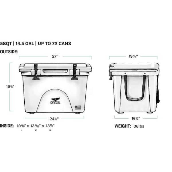 ORCA COOLER - 58 QT. – OnTheGo Racks