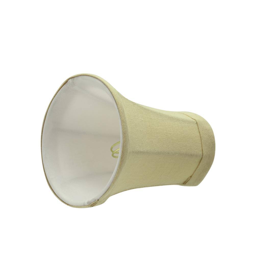Butter Creme Linen Bell Lamp Shade Set of 2