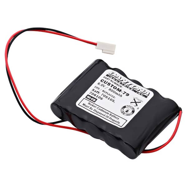 6-Volt NICAD 800 mAh Emergency Lighting Battery 705105