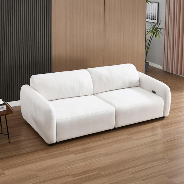 Morden Fort Modern Electric Slide Sleeper Couch Beige