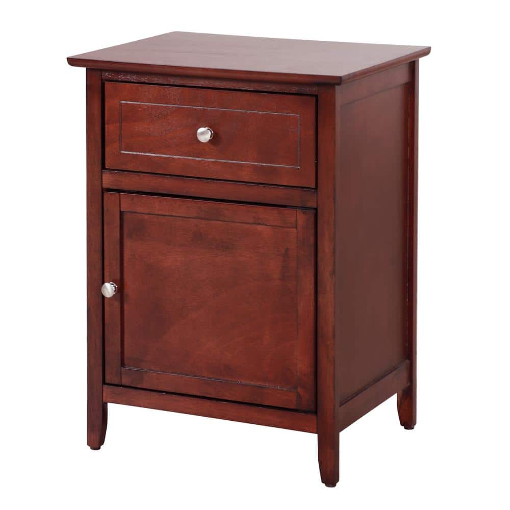 Lzzy Modern Classic Cherry 1-Drawer Nightstand