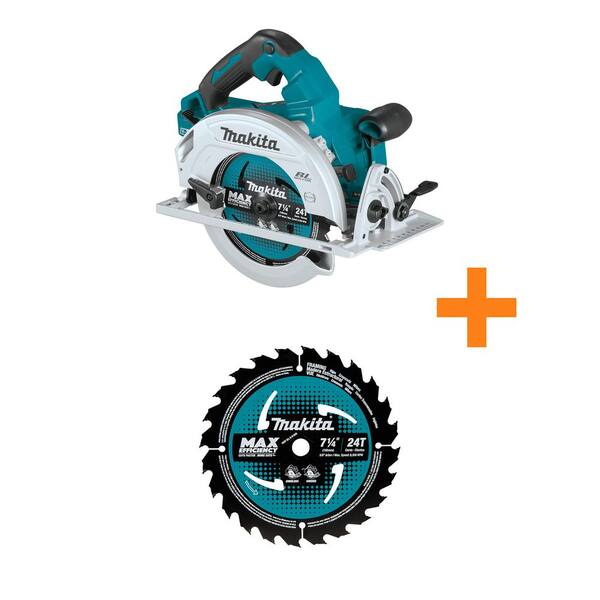 Makita 18V X2 LXT (36V) Brushless Cordless 7.25 in. Circular Saw (Tool-Only) w/Bonus 7.25 in. Carbide-Tipped Saw Blade