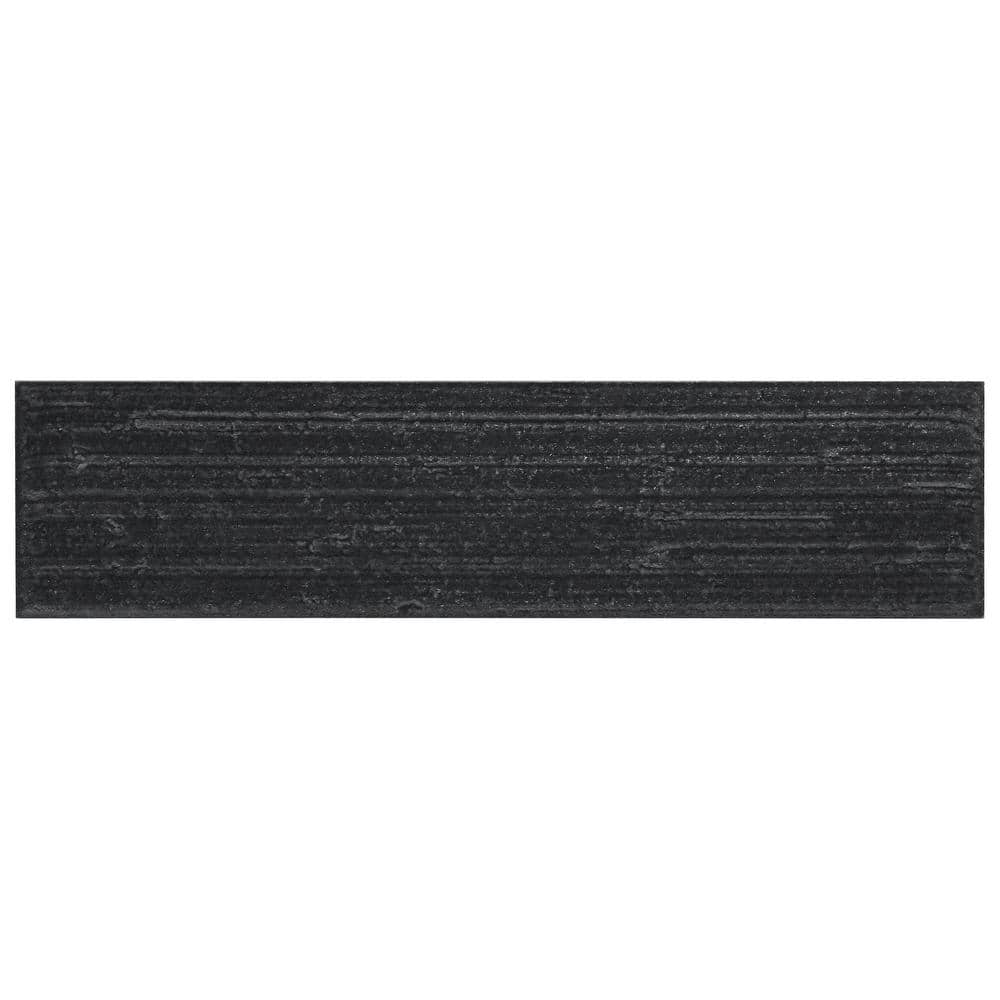 Barclay Charcoal Black 2.55 in. x 0.35 in. Textured Matte Ceramic Wall Tile Sample price history on PriceWatchPro