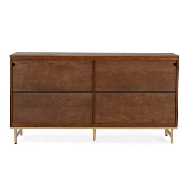 CHRISTOPHER KNIGHT HOME Benjamin Brown Wood 59.75 in. W Modern
