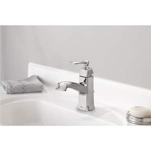 Conway Single Handle Single Hole Bathroom Faucet in Chrome